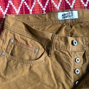 Naked & Famous Jeans 10oz Selvedge Duck Canvas 32